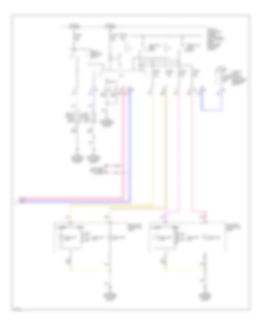 Headlamps Wiring Diagram (2 of 2) for Infiniti EX35 2012