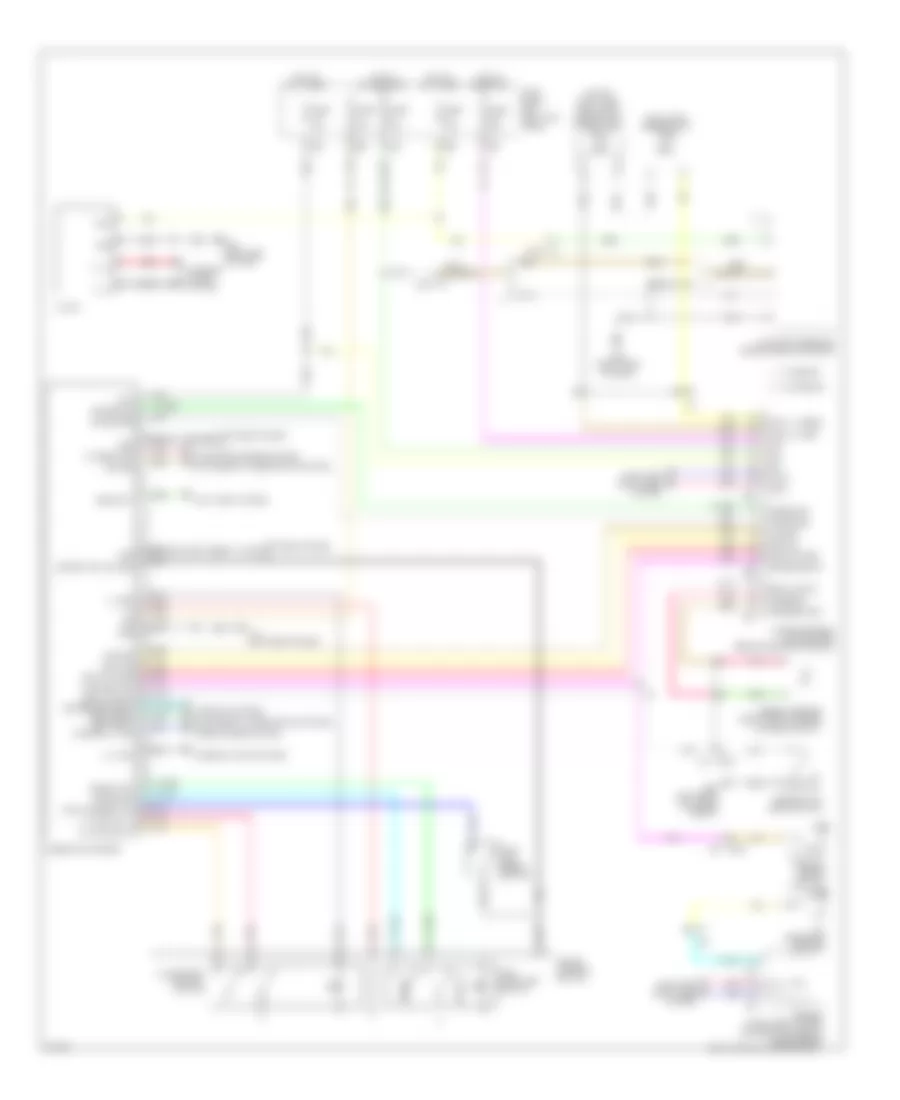 Instrument Cluster Wiring Diagram for Infiniti EX35 2012