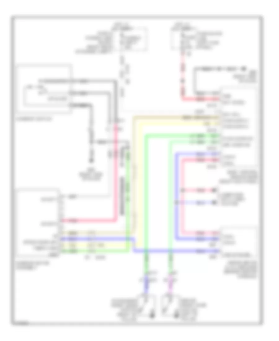 Power TopSunroof Wiring Diagram for Infiniti EX35 2012
