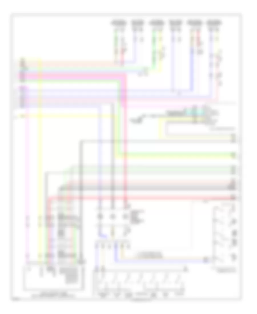 Radio Wiring Diagram, Base (2 of 3) for Infiniti EX35 2012