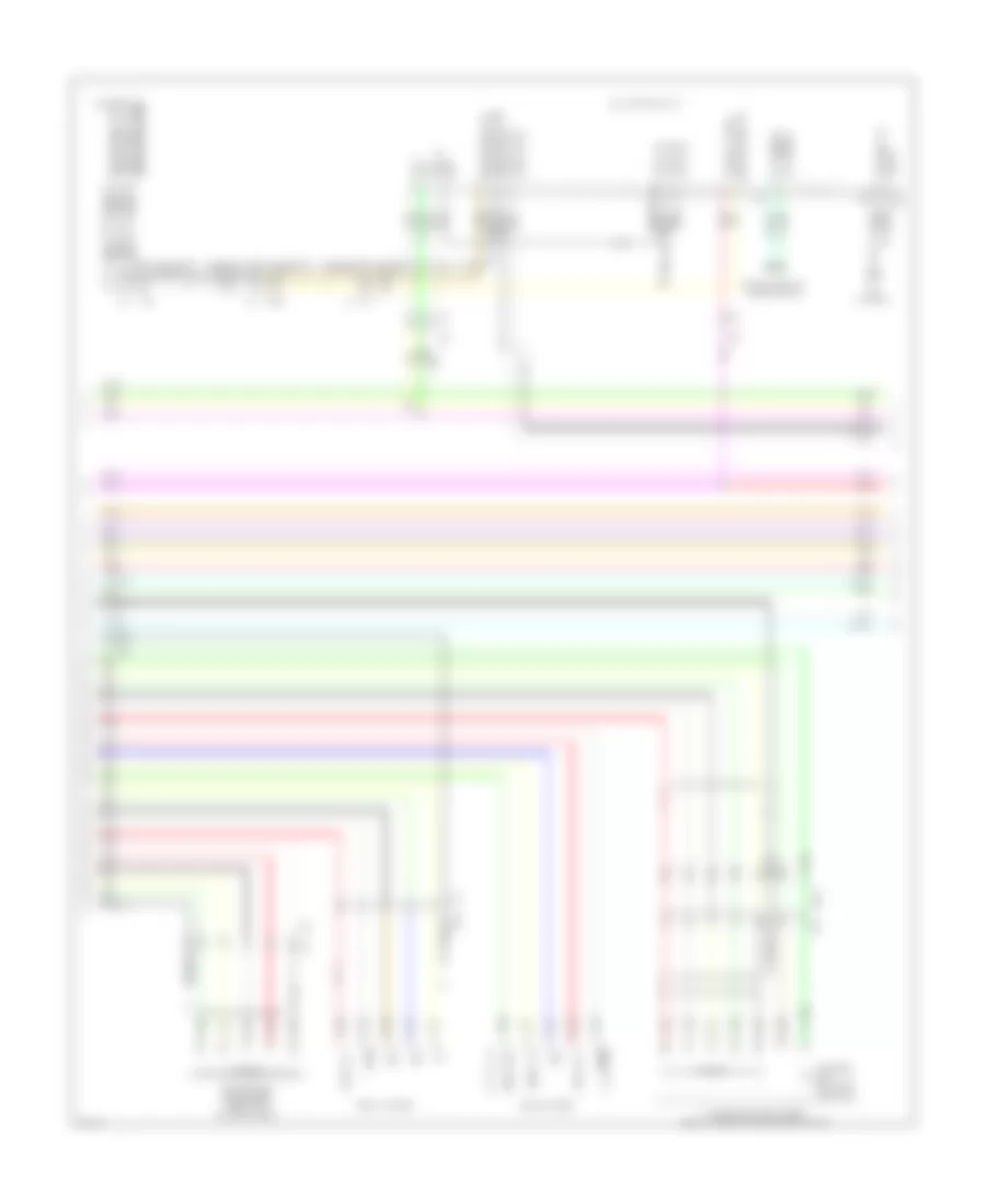 Radio Wiring Diagram, Bose without Navigation (4 of 5) for Infiniti EX35 2012