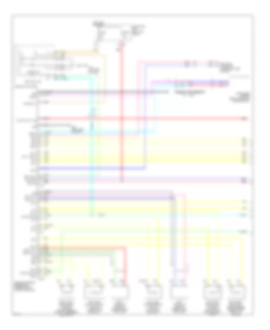 Supplemental Restraints Wiring Diagram 1 of 2 for Infiniti EX35 2012