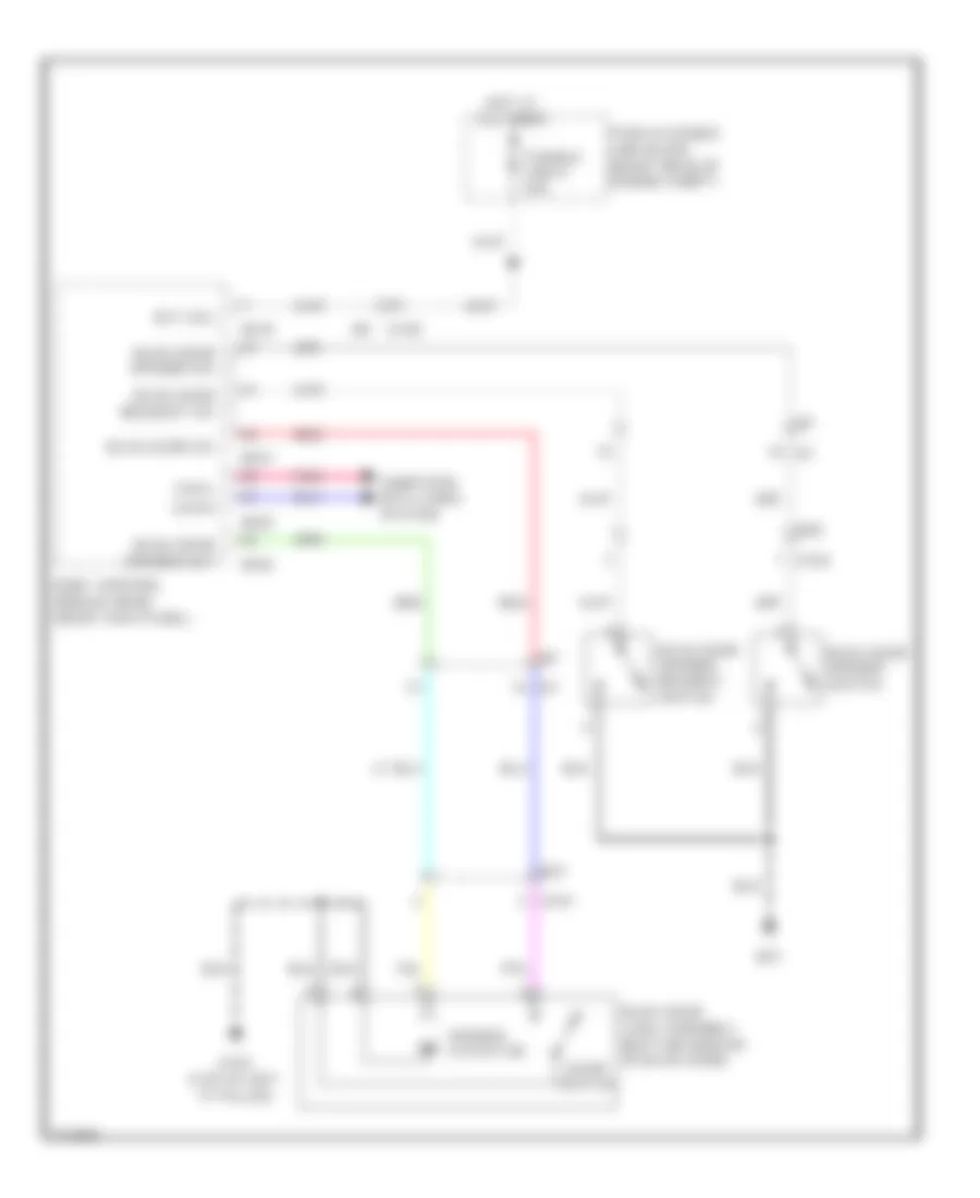 Automatic Back Door Wiring Diagram for Infiniti EX35 2012