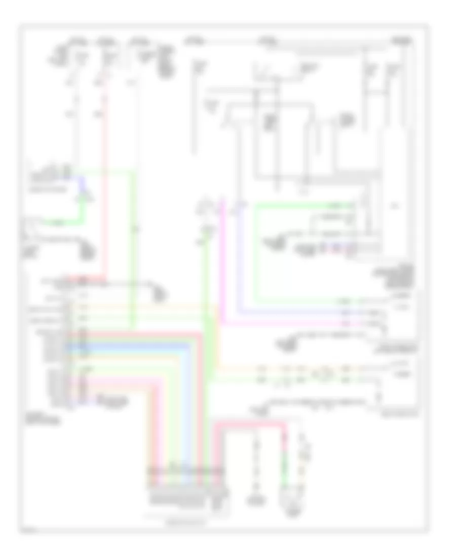 Wiper Washer Wiring Diagram for Infiniti EX35 2012