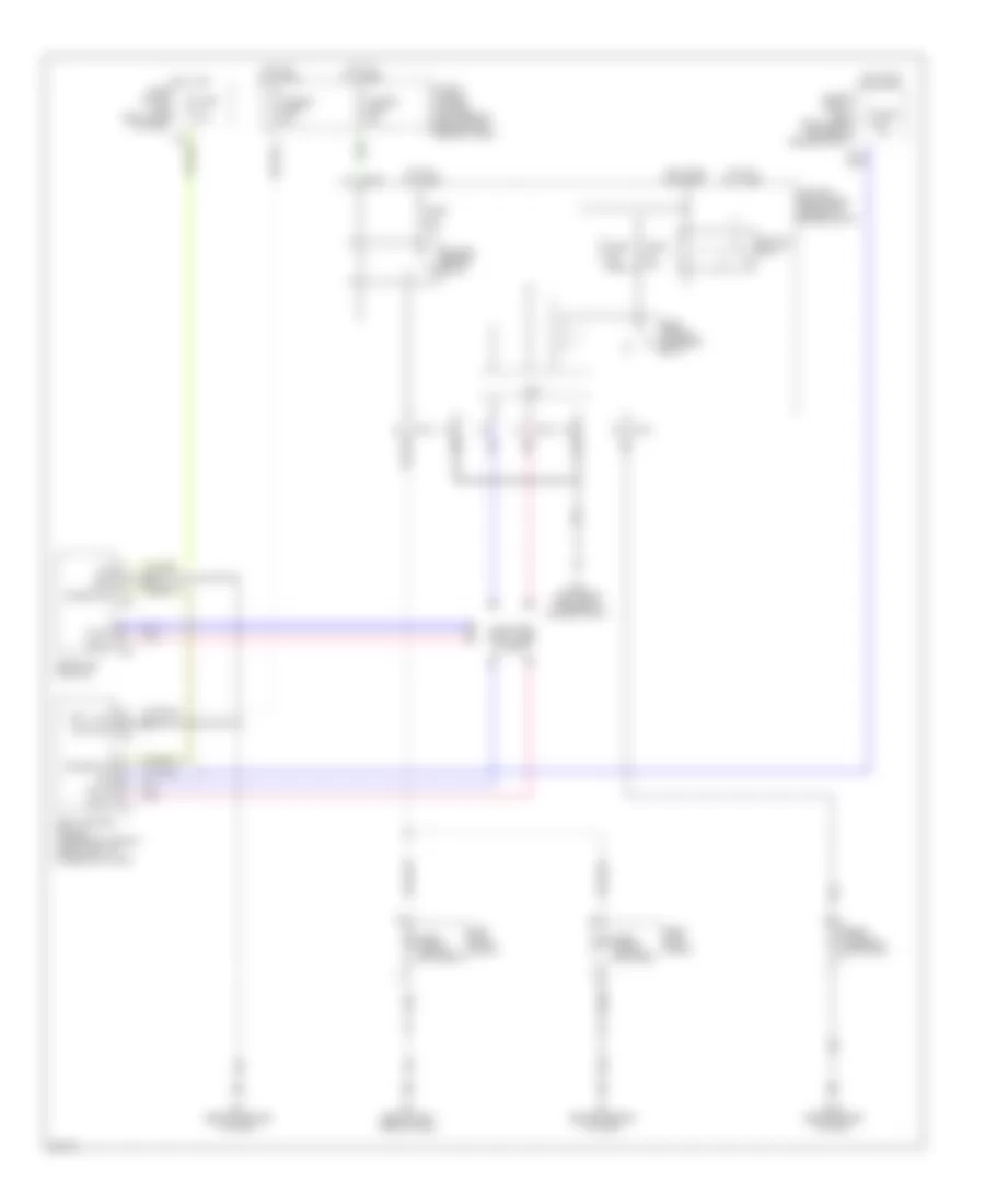 Defoggers Wiring Diagram for Infiniti QX56 2005