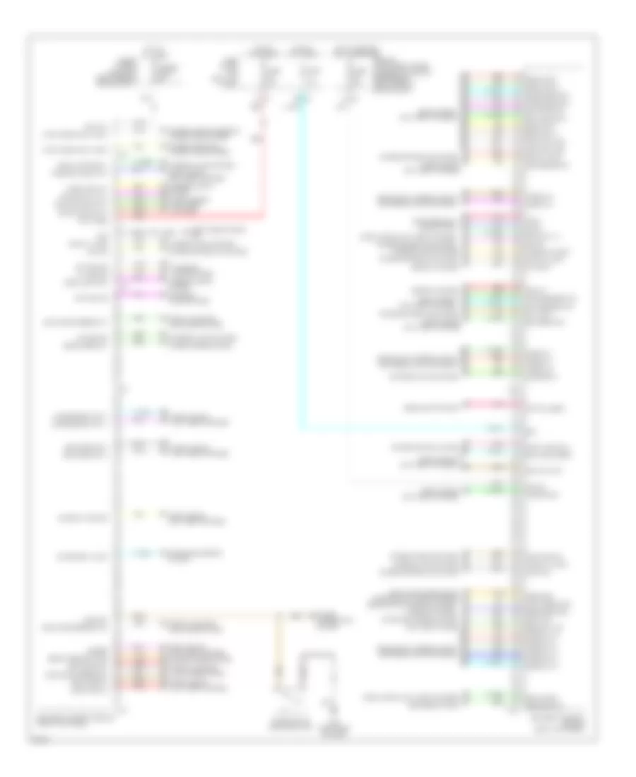 Body Control Modules Wiring Diagram for Infiniti EX35 Journey 2012