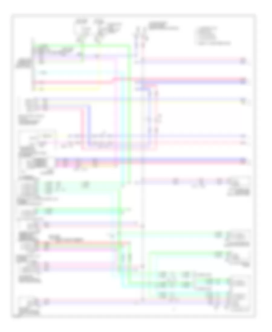 Computer Data Lines Wiring Diagram 1 of 2 for Infiniti EX35 Journey 2012