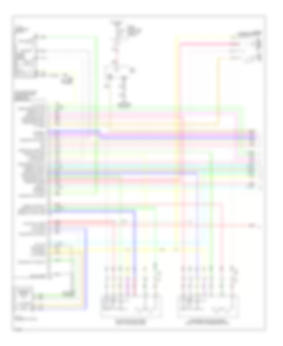 Memory Systems Wiring Diagram 1 of 3 for Infiniti EX35 Journey 2012