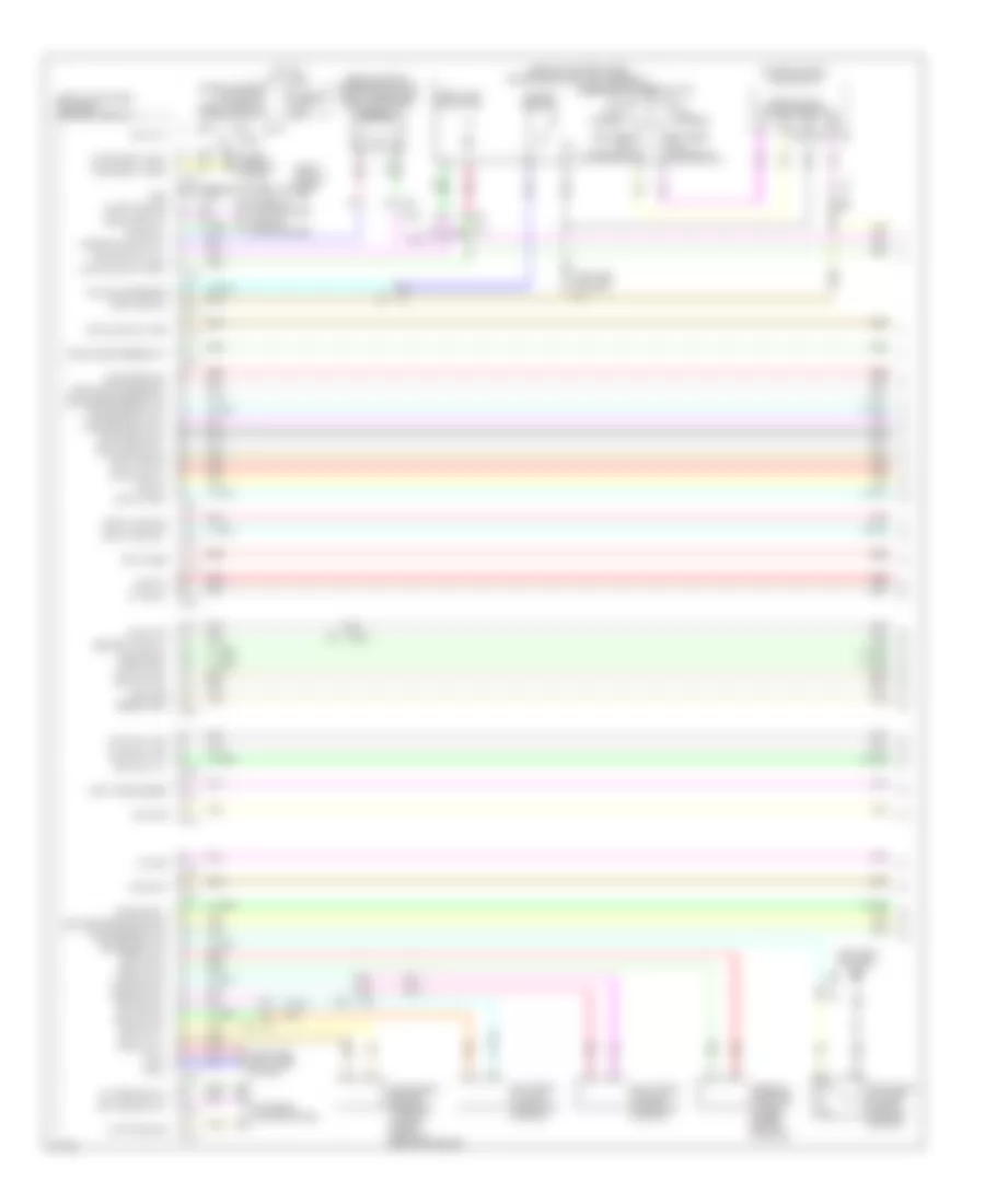 Power Door Locks Wiring Diagram 1 of 4 for Infiniti EX35 Journey 2012