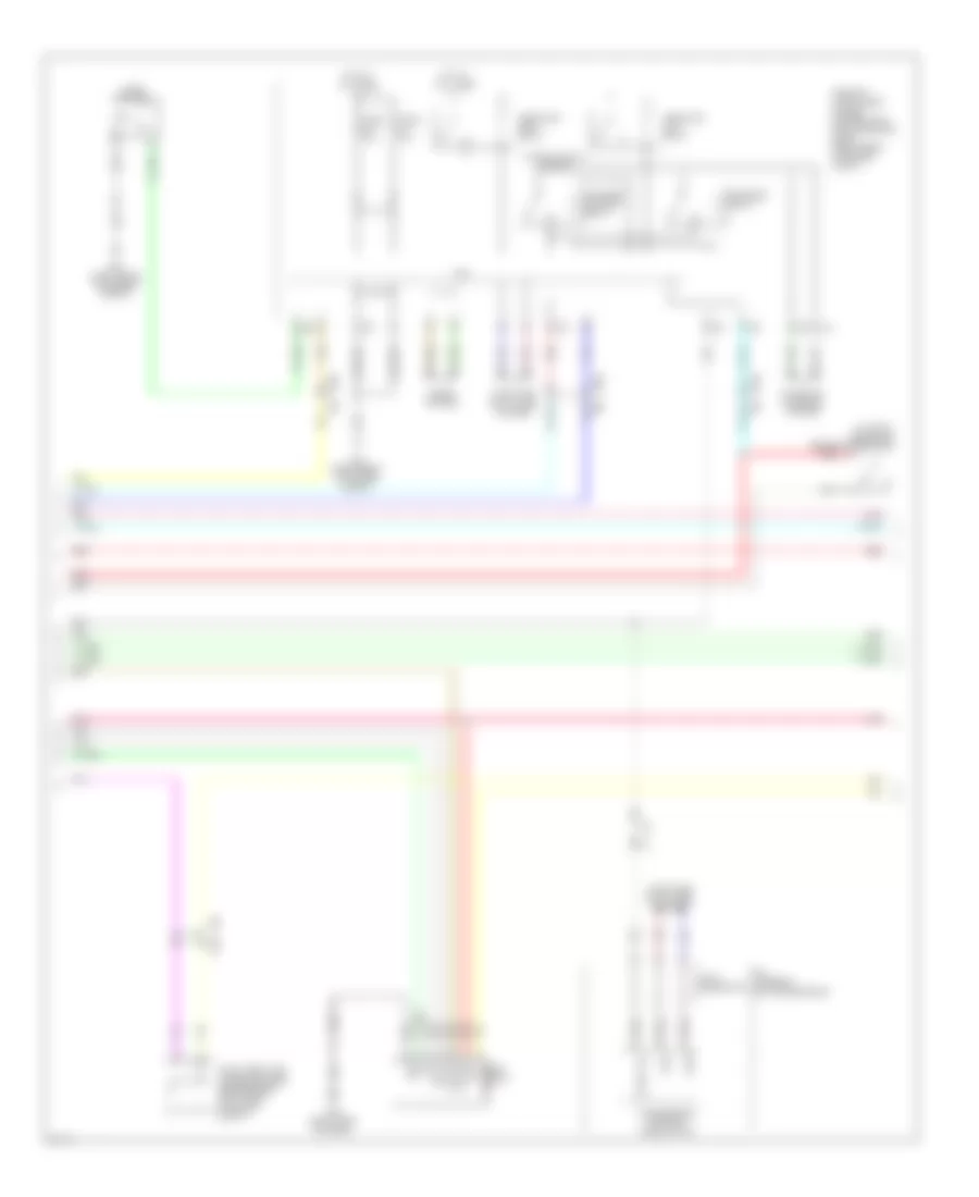 Power Door Locks Wiring Diagram (3 of 4) for Infiniti EX35 Journey 2012