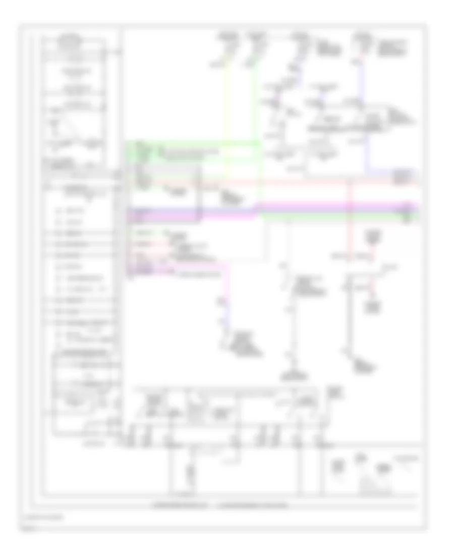 Instrument Cluster Wiring Diagram 1 of 2 for Infiniti FX35 2006