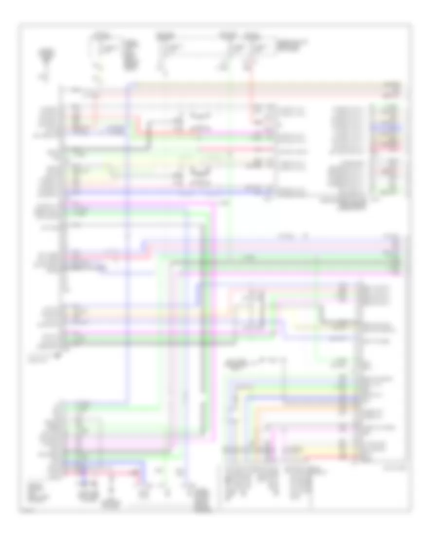Radio Wiring Diagram, without Navigation (1 of 2) for Infiniti FX35 2006