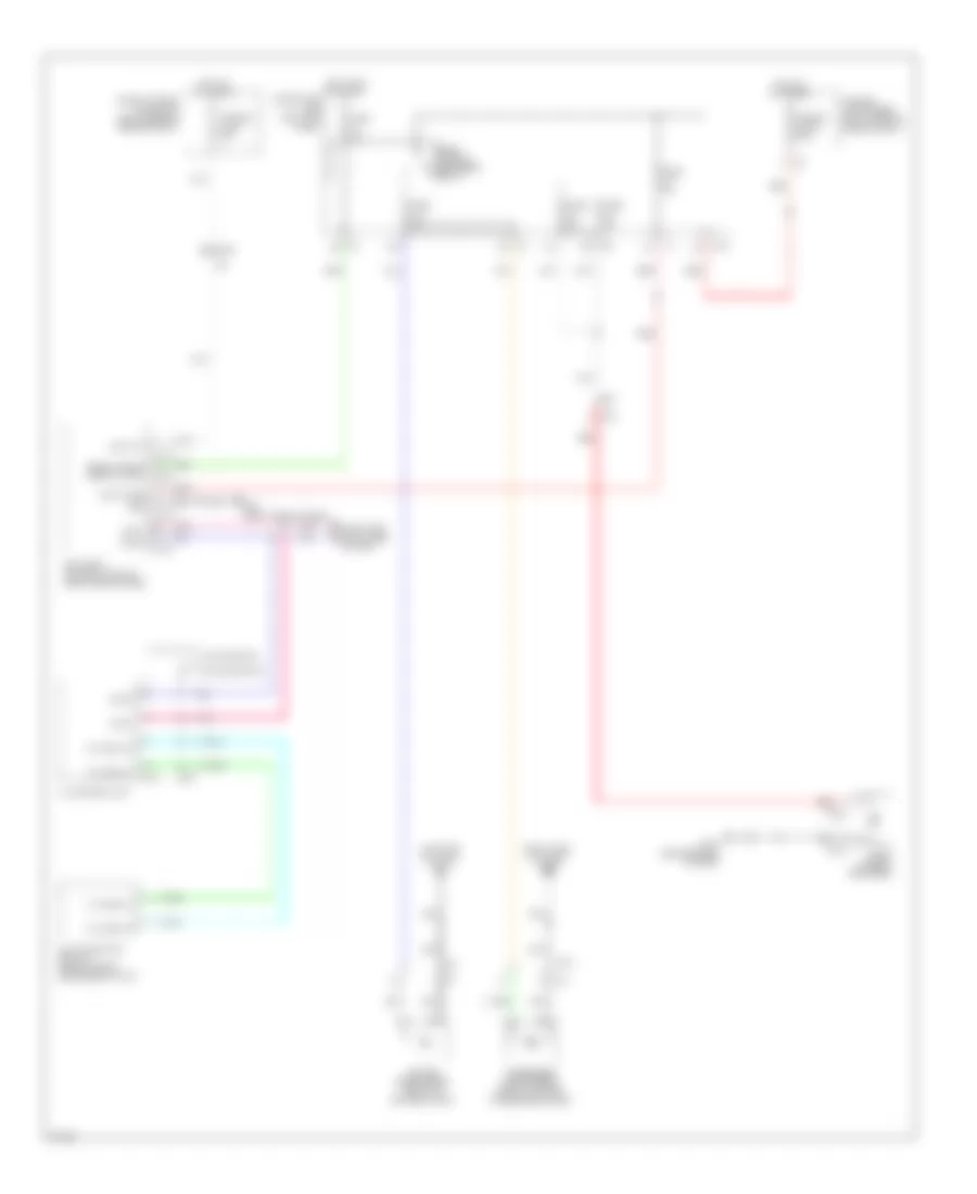 Defoggers Wiring Diagram for Infiniti FX35 2012