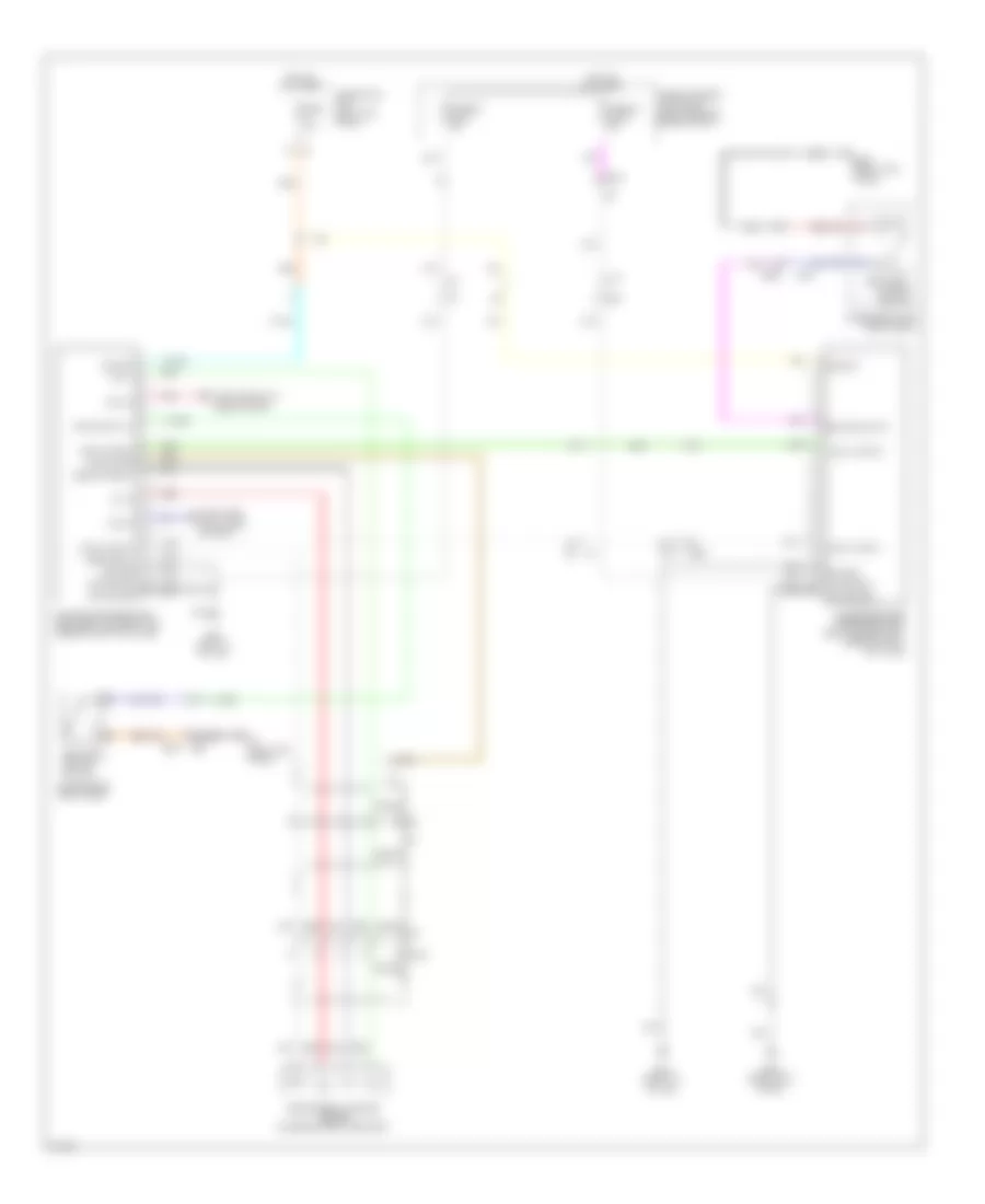 Passive Restraints Wiring Diagram for Infiniti FX35 2012