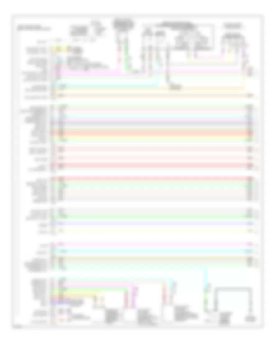 Power Door Locks Wiring Diagram 1 of 4 for Infiniti FX35 2012