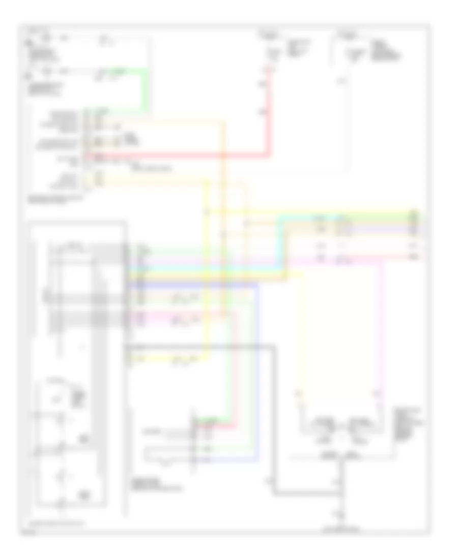 Power Windows Wiring Diagram 1 of 2 for Infiniti FX35 2012