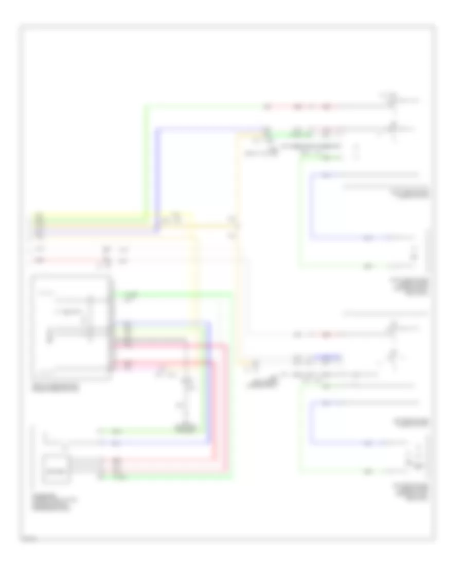 Power Windows Wiring Diagram (2 of 2) for Infiniti FX35 2012