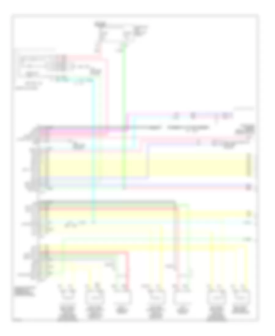 Supplemental Restraints Wiring Diagram 1 of 2 for Infiniti FX35 2012