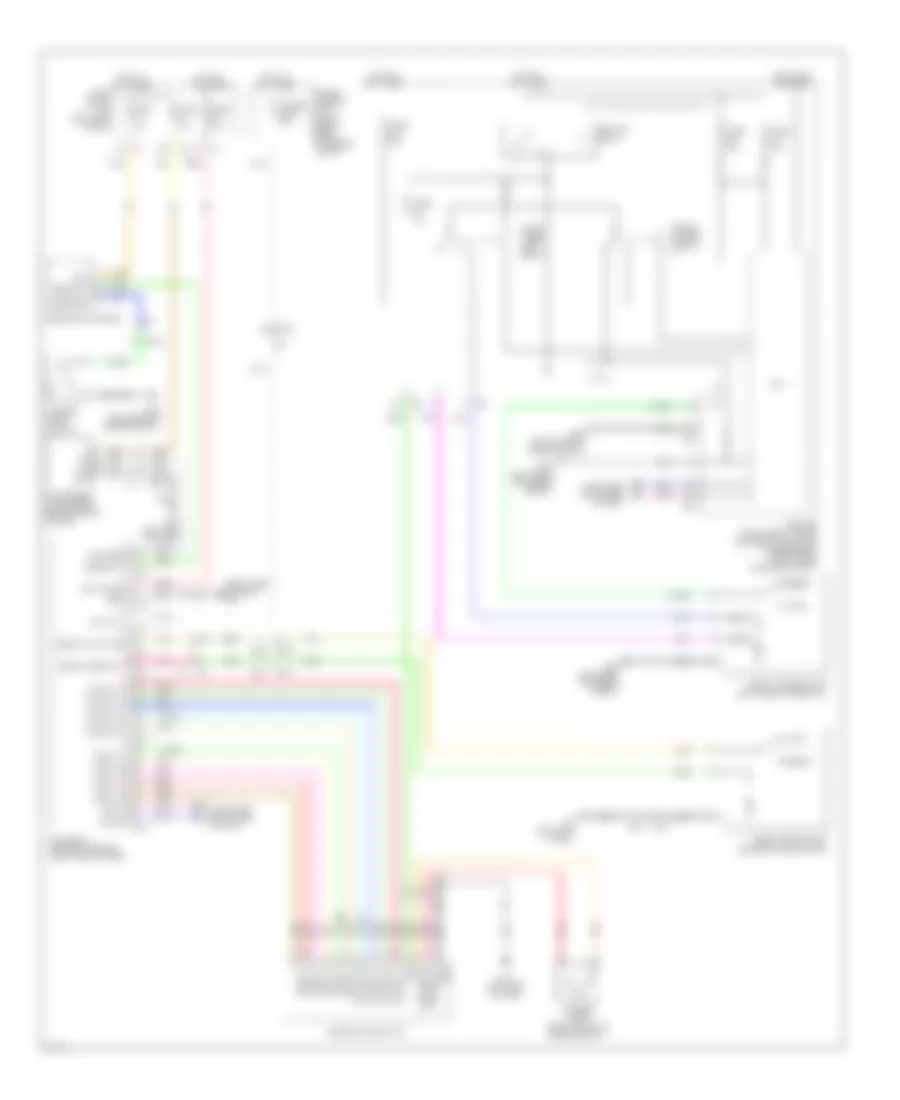 Wiper Washer Wiring Diagram for Infiniti FX35 2012
