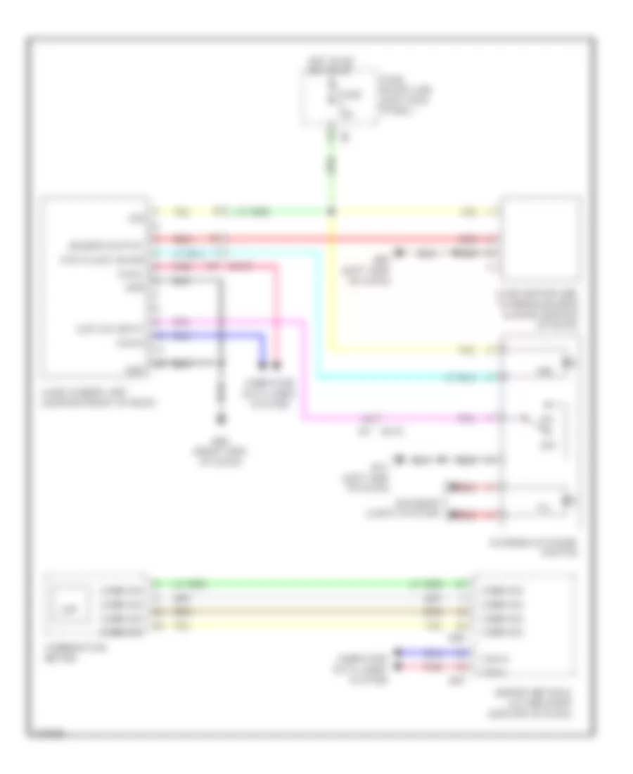 Lane Departure Warning Wiring Diagram for Infiniti FX50 2012