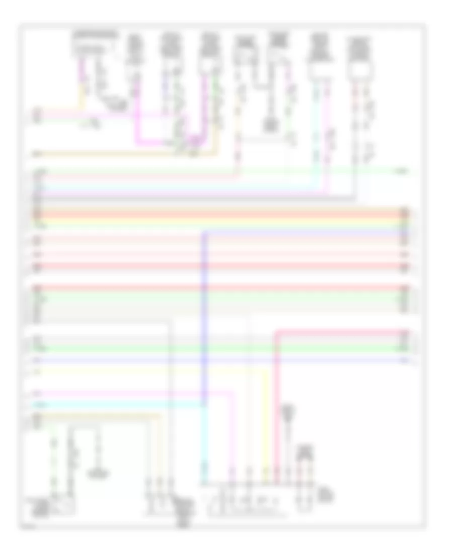 Power Door Locks Wiring Diagram (2 of 4) for Infiniti FX50 2012