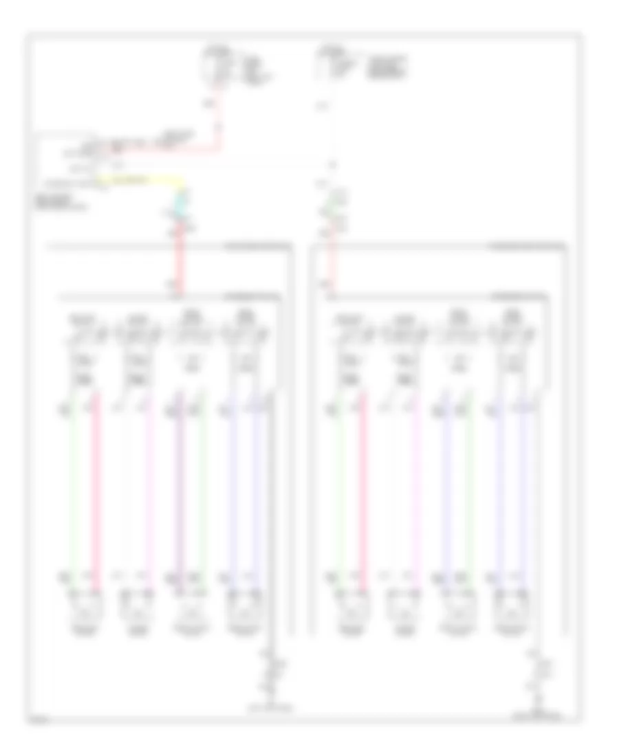 Power Seats Wiring Diagram for Infiniti FX50 2012