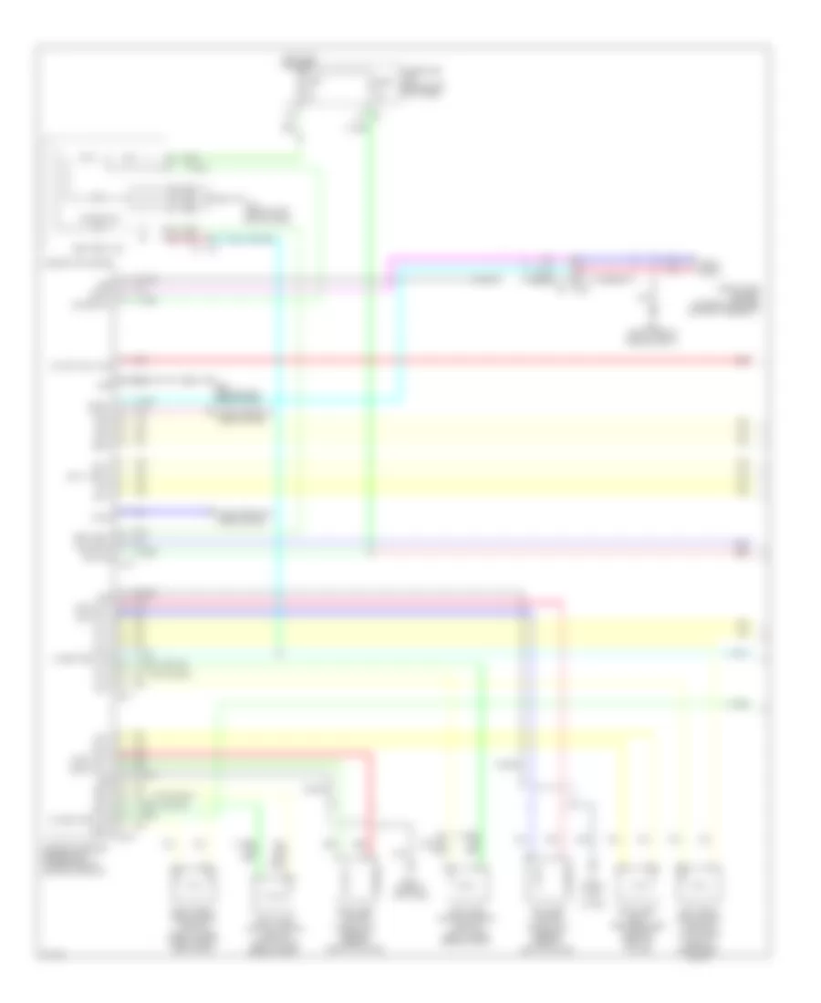 Supplemental Restraints Wiring Diagram 1 of 2 for Infiniti G25 2012