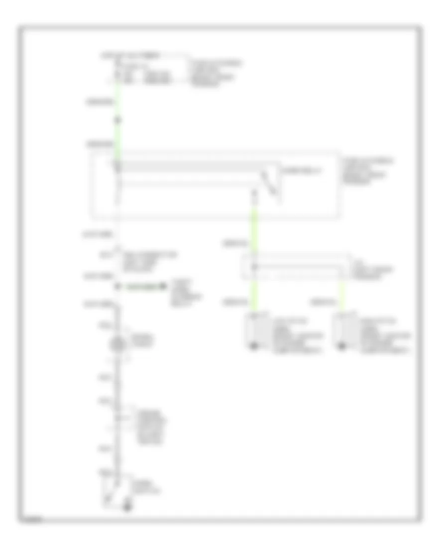 Horn Wiring Diagram for Infiniti Q45 a 1992