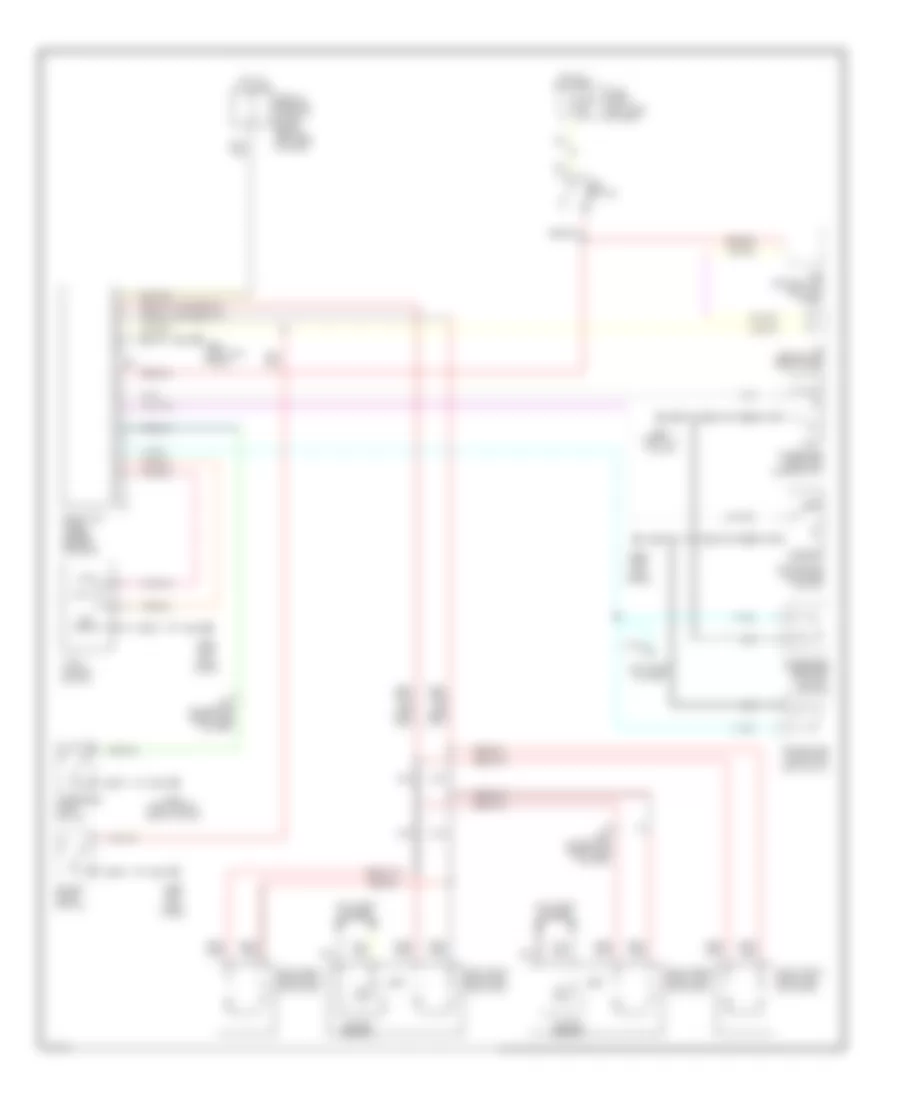 Power Door Lock Wiring Diagram for Infiniti Q45 a 1992