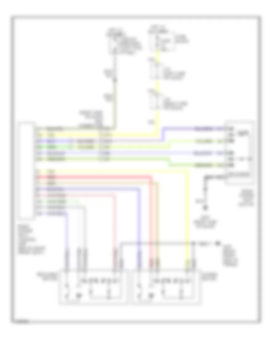 Passenger Seat Wiring Diagram for Infiniti Q45 a 1992