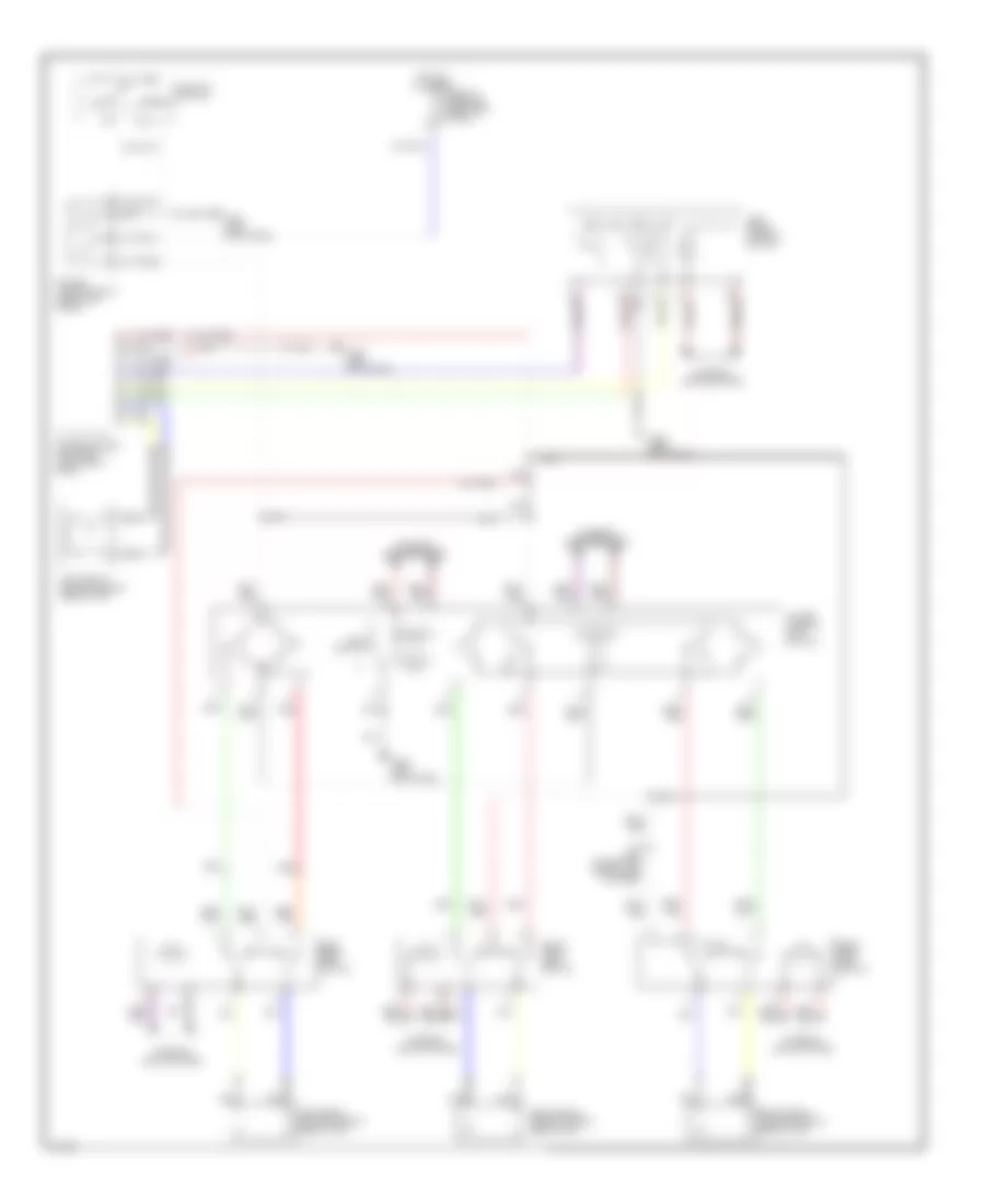 Power Window Wiring Diagram for Infiniti Q45 a 1992