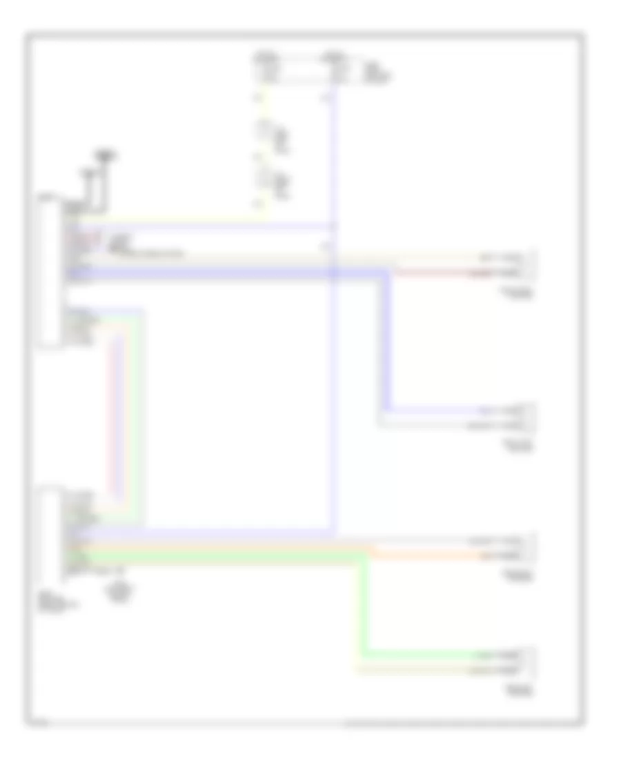 Radio Wiring Diagrams Except Bose for Infiniti Q45 a 1992