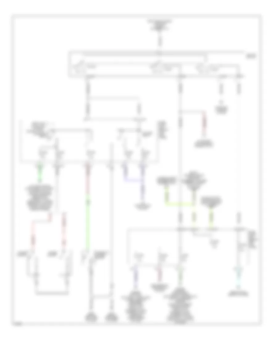 Power Distribution Wiring Diagram (2 of 3) for Infiniti G35 x 2006