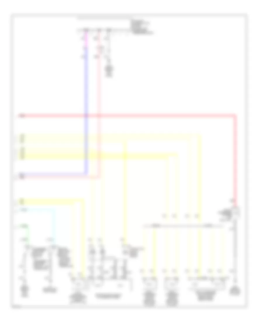 Supplemental Restraints Wiring Diagram (2 of 2) for Infiniti G25 Journey 2012