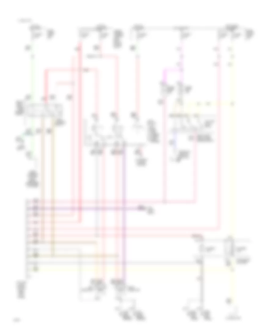 Headlamps Wiring Diagram, with DRL for Infiniti G20 1993