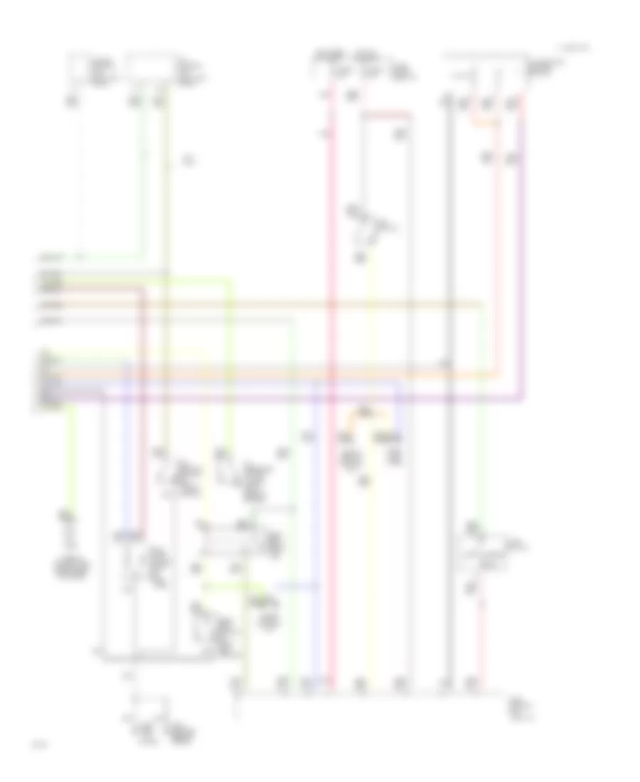 Instrument Cluster  Warning System Wiring Diagram (2 of 2) for Infiniti G20 1993