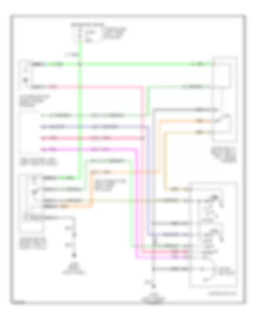 Wiper Washer Wiring Diagram for Infiniti G20 1993