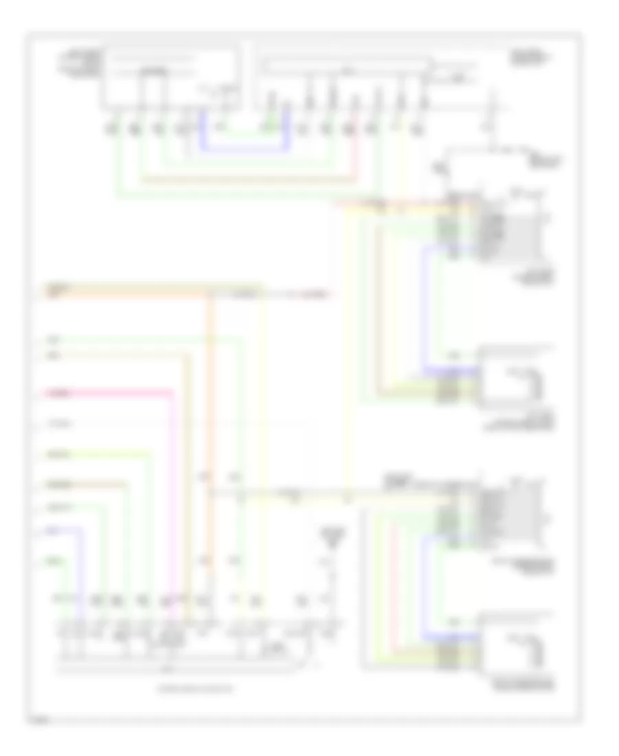 Power Windows Wiring Diagram 2 of 2 for Infiniti M35 2006