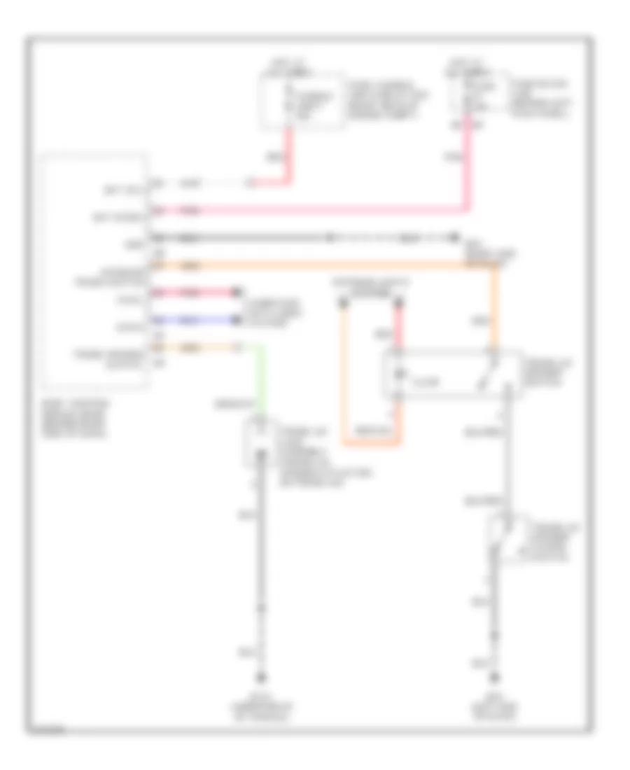 Trunk Release Wiring Diagram for Infiniti M35 2006