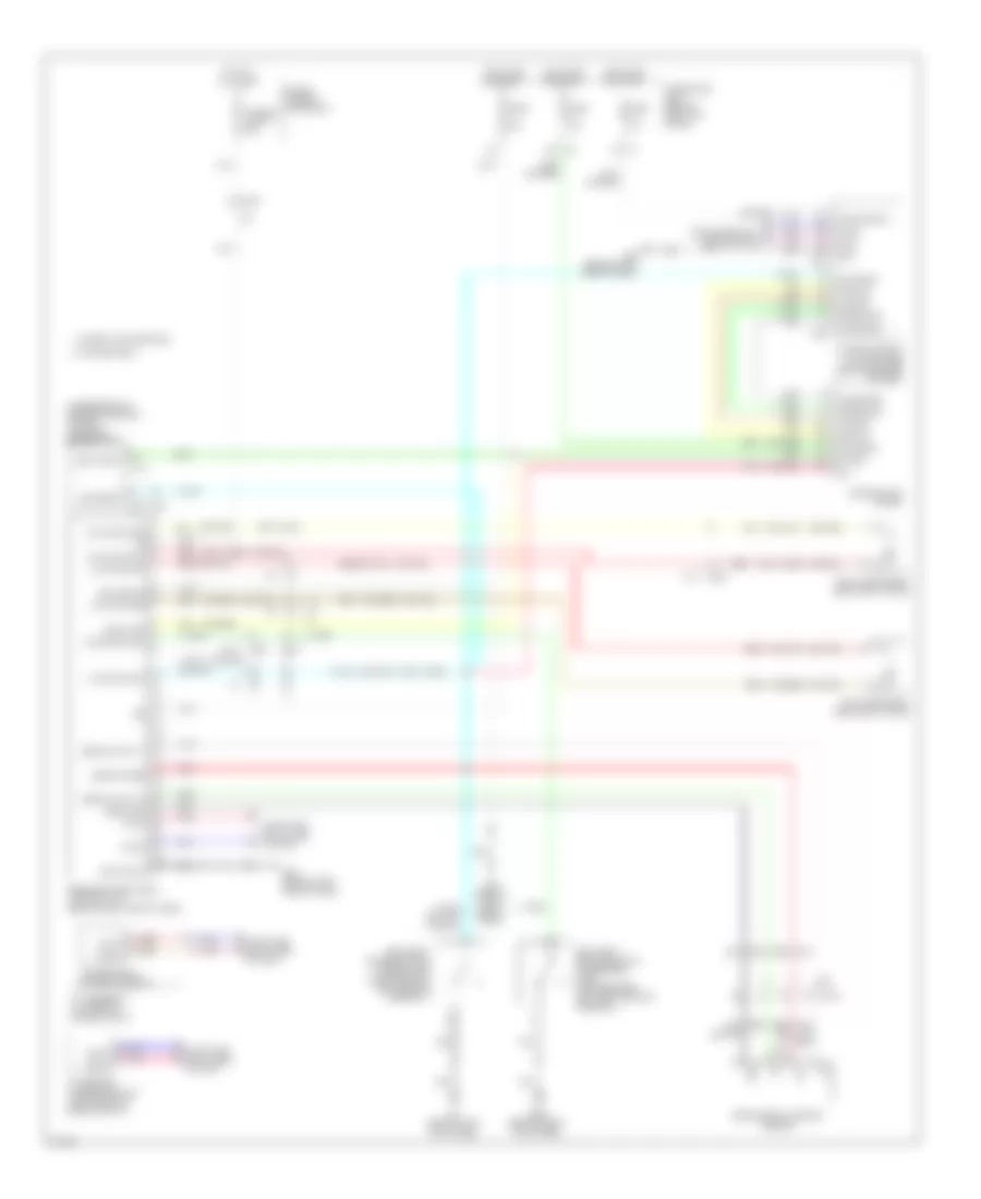 Passive Restraints Wiring Diagram for Infiniti G25 x 2012