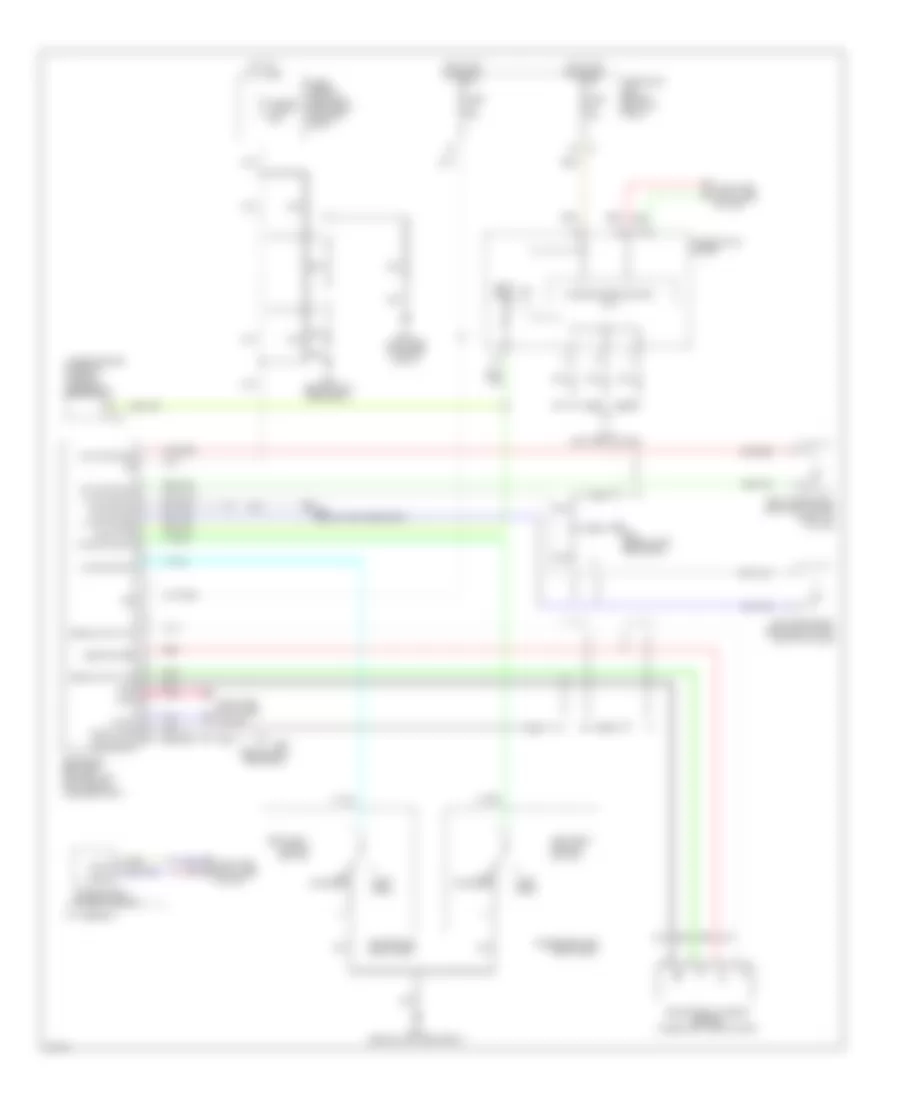 Passive Restraints Wiring Diagram for Infiniti M35 x 2006