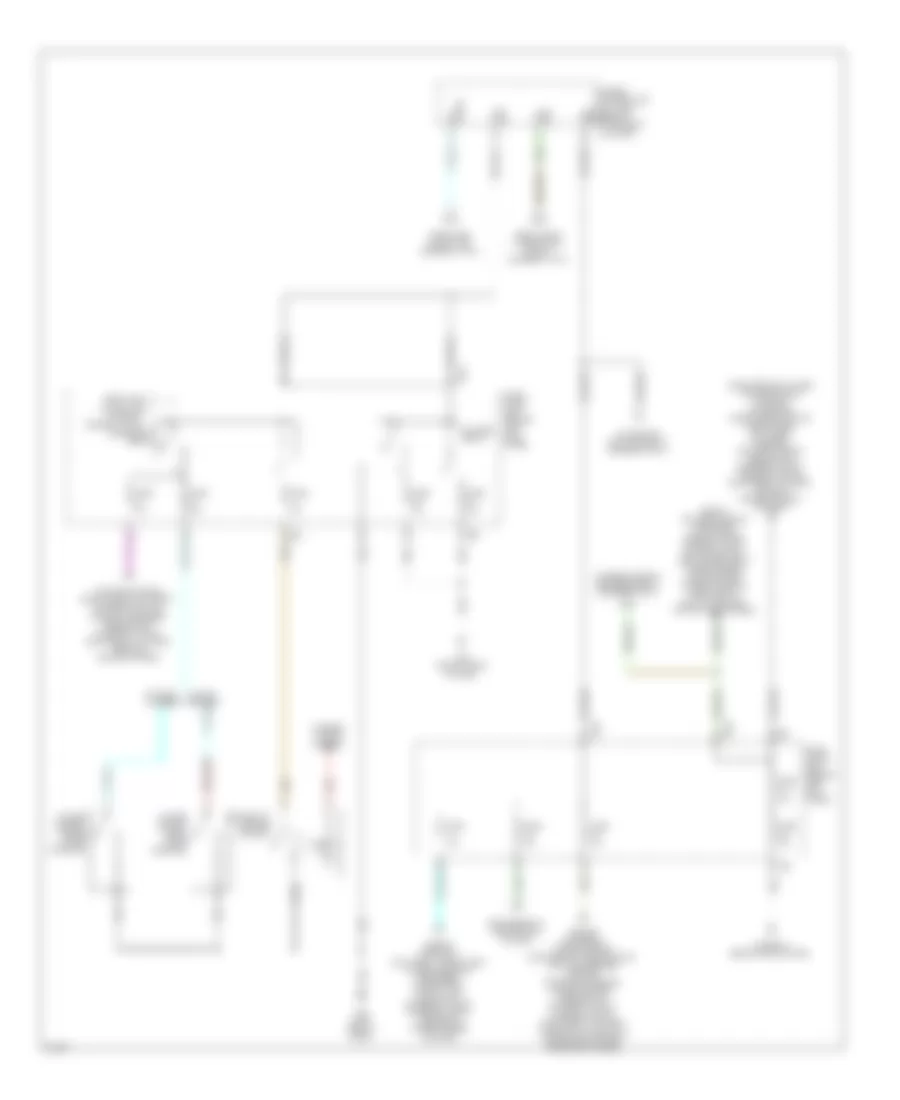 Power Distribution Wiring Diagram 2 of 3 for Infiniti M35 x 2006