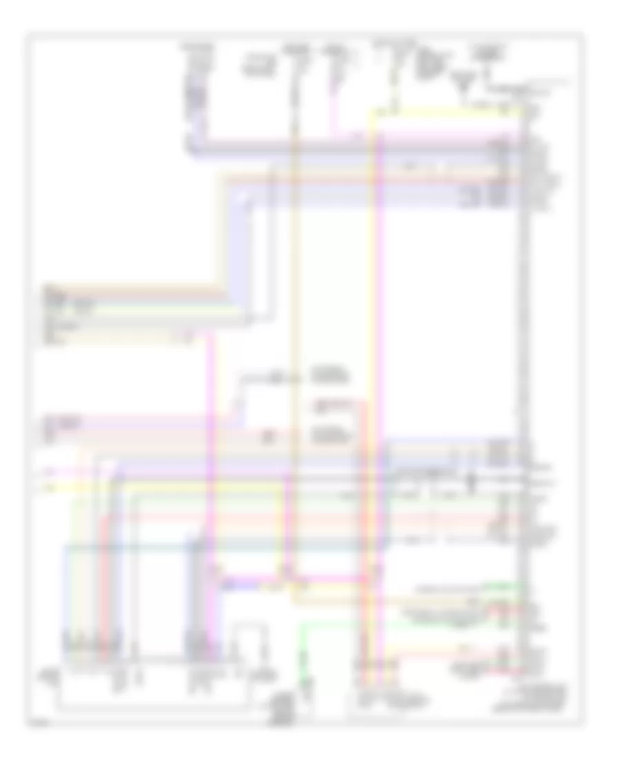 Base Radio Wiring Diagram, without Mobile Entertainment System (2 of 2) for Infiniti M35 x 2006