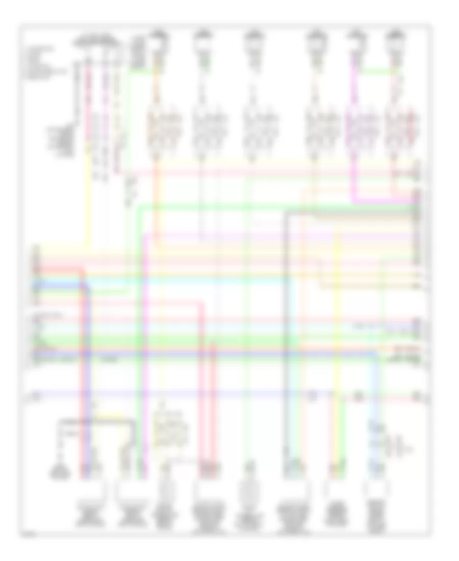 3.7L, Engine Performance Wiring Diagram (3 of 5) for Infiniti G37 IPL 2012