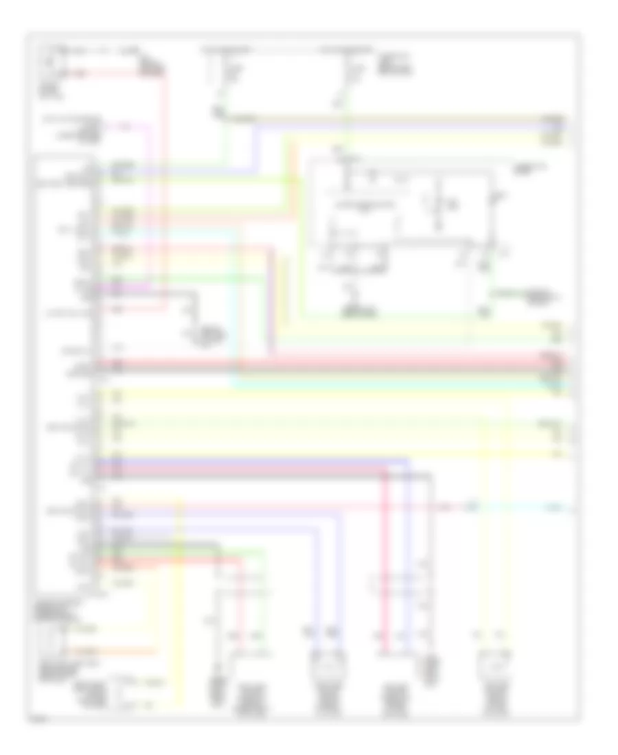 Supplemental Restraints Wiring Diagram 1 of 2 for Infiniti Q45 Sport 2006