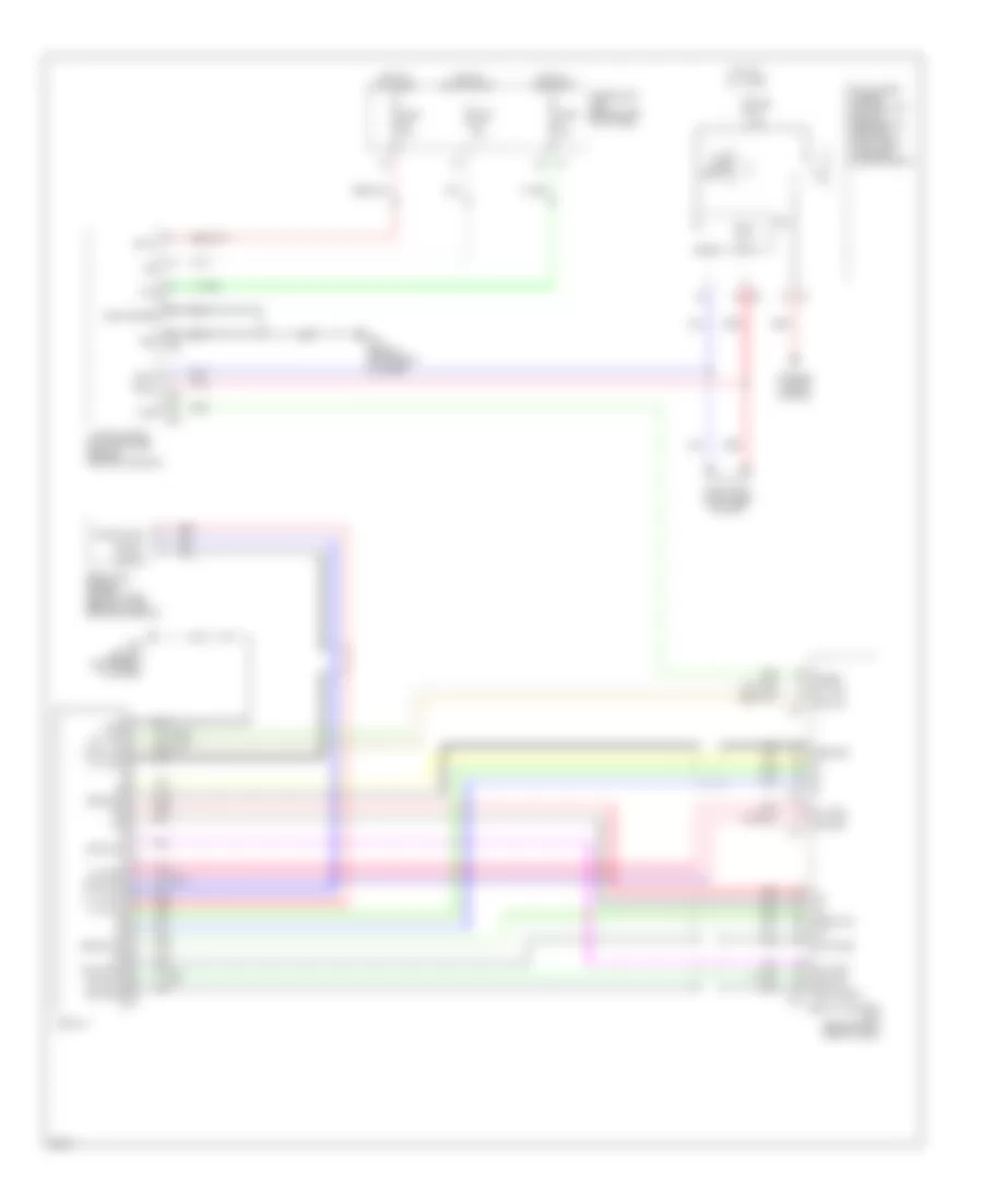 Display Wiring Diagram for Infiniti FX35 2007