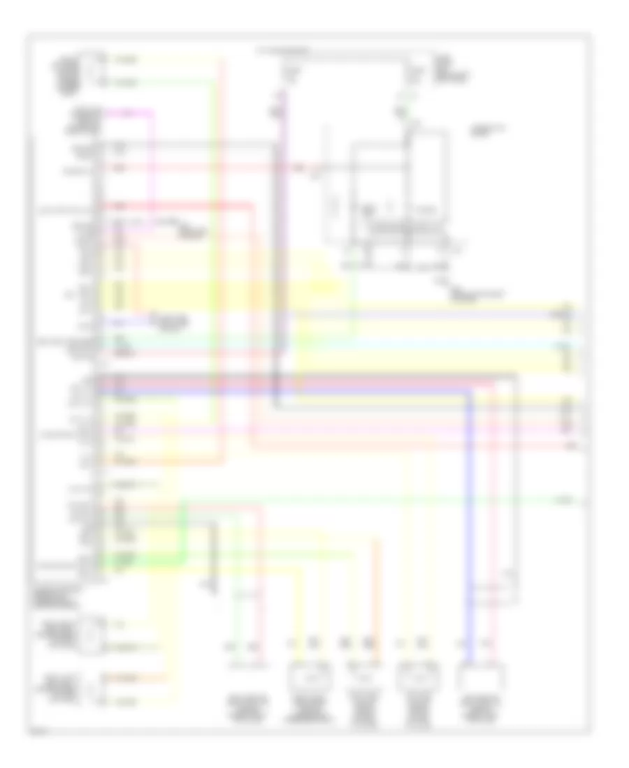 Supplemental Restraints Wiring Diagram 1 of 2 for Infiniti FX35 2007