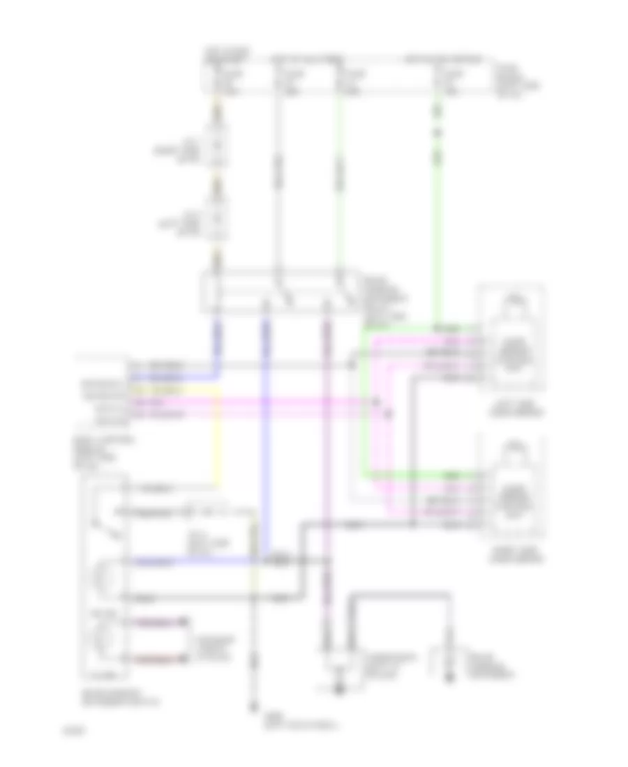 Defogger Wiring Diagram for Infiniti Q45 1994