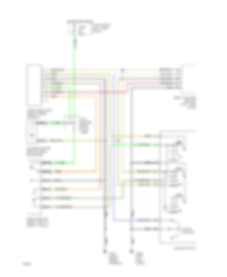 Wiper Washer Wiring Diagram for Infiniti Q45 1994