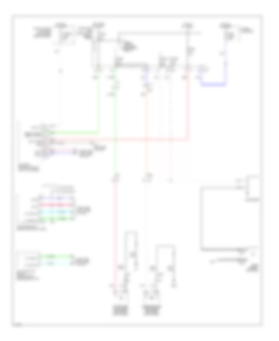 Defoggers Wiring Diagram for Infiniti M35h 2012